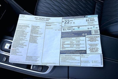 2027 INFINITI QX65 AUTOGRAPH