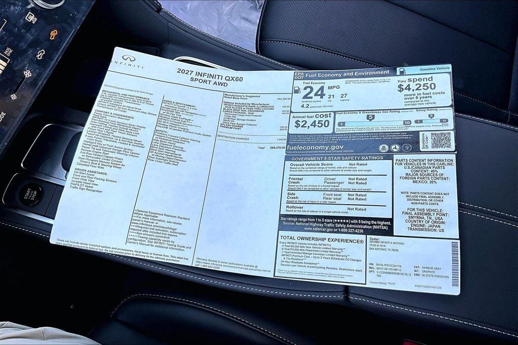 2027 INFINITI QX60 SPORT