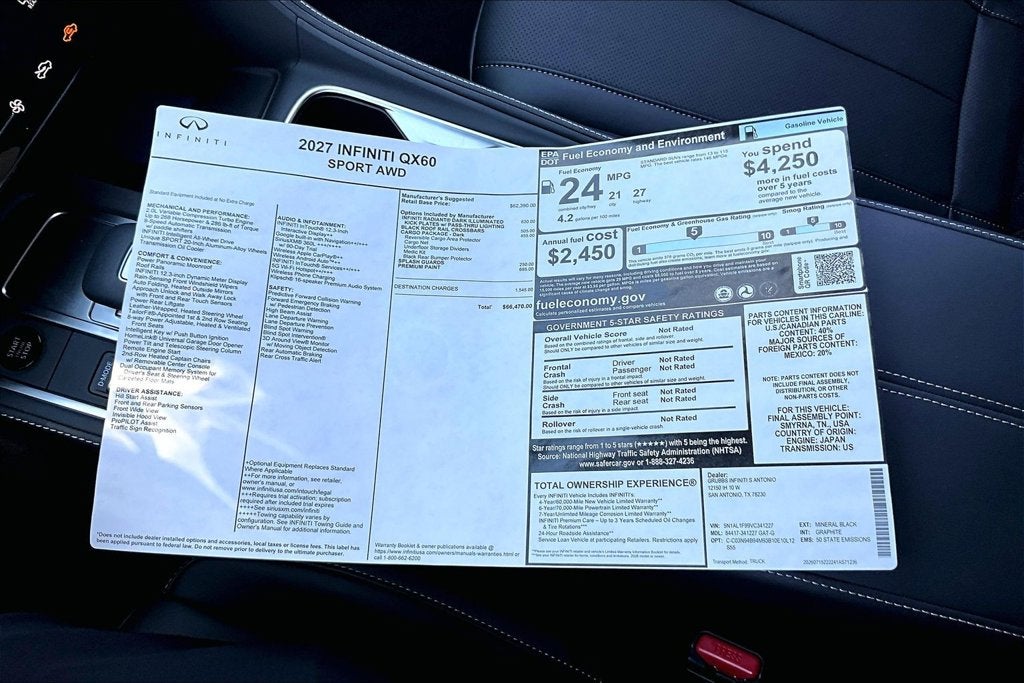 2027 INFINITI QX60 SPORT