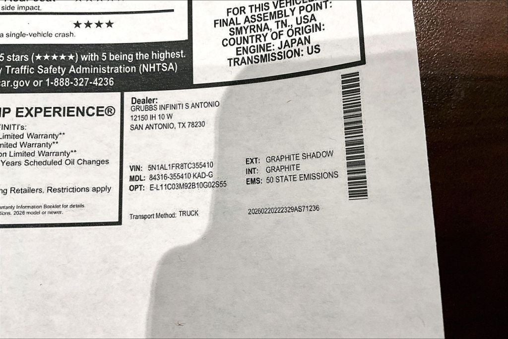 2026 INFINITI QX60 LUXE