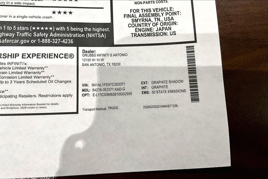 2026 INFINITI QX60 LUXE