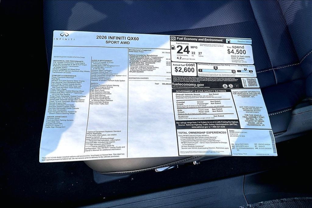 2026 INFINITI QX60 SPORT