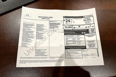 2026 INFINITI QX60 SPORT