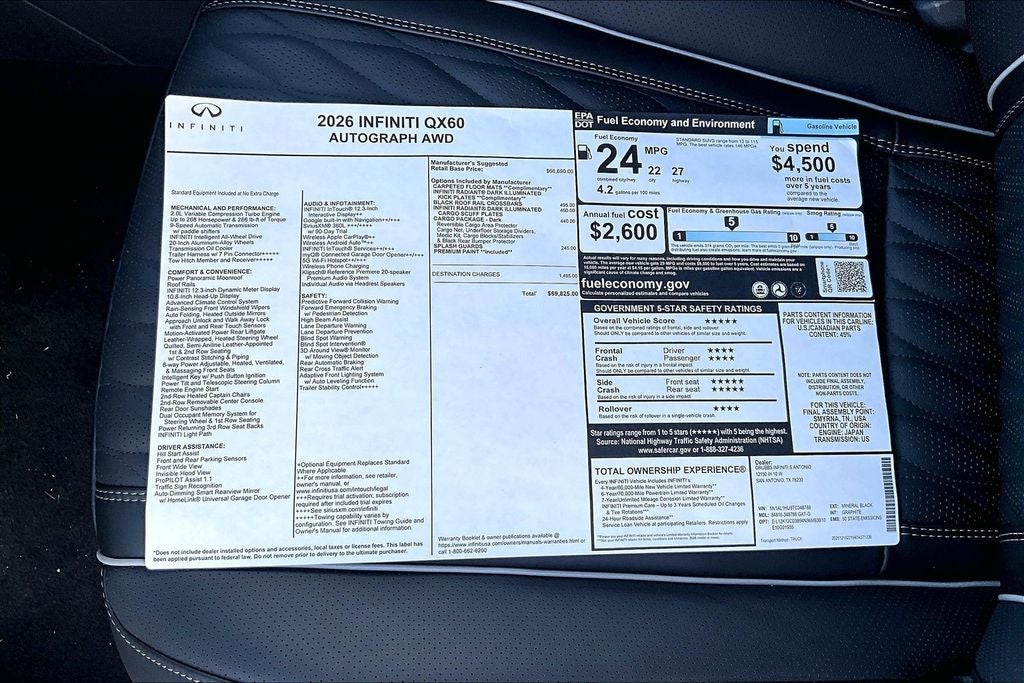 2026 INFINITI QX60 Autograph