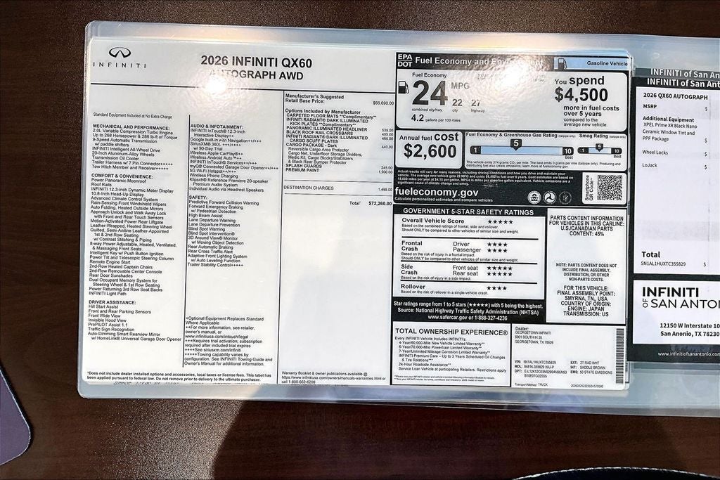 2026 INFINITI QX60 Autograph