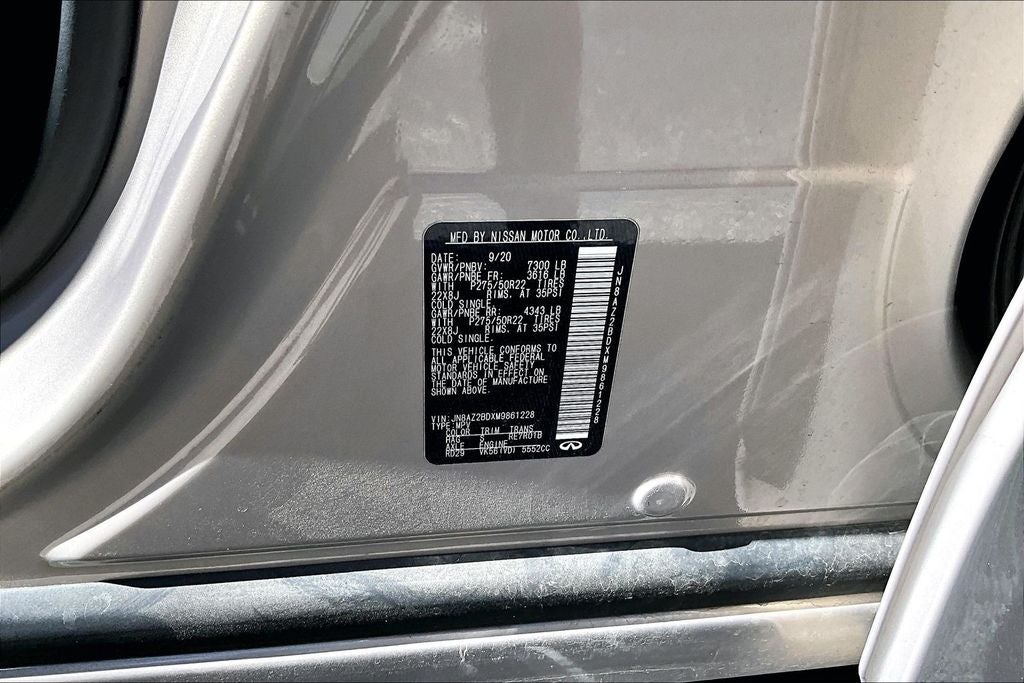 2021 INFINITI QX80 Sensory