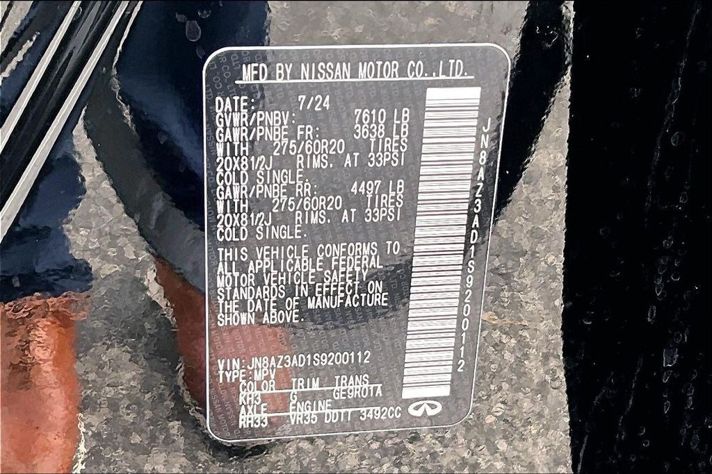 2025 INFINITI QX80 PURE