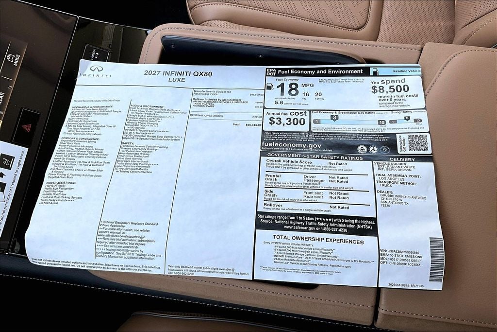 2027 INFINITI QX80 LUXE