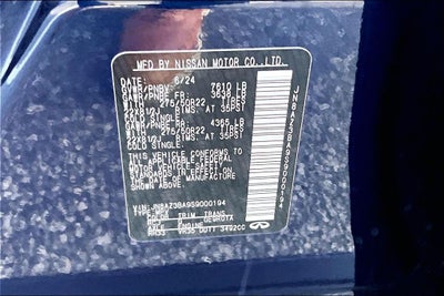 2025 INFINITI QX80 LUXE