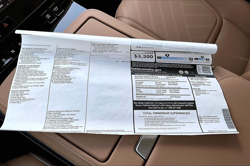 2027 INFINITI QX80 LUXE