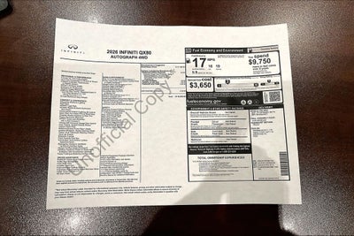 2026 INFINITI QX80 AUTOGRAPH