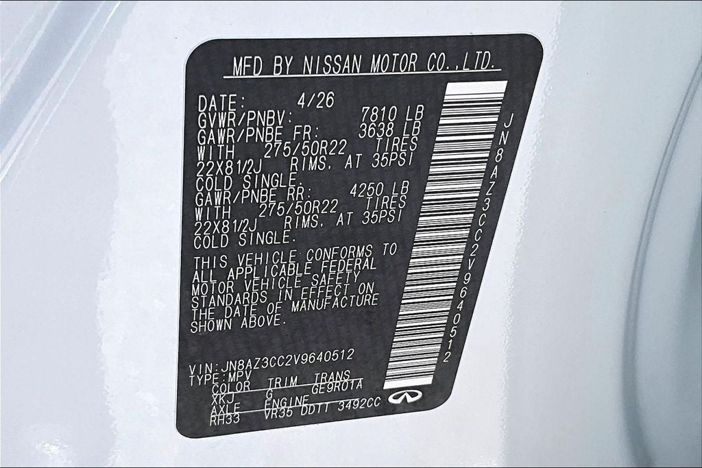 2027 INFINITI QX80 AUTOGRAPH