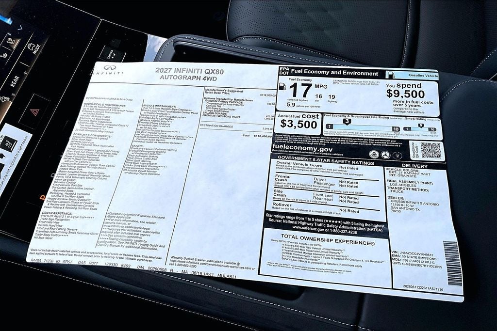 2027 INFINITI QX80 AUTOGRAPH