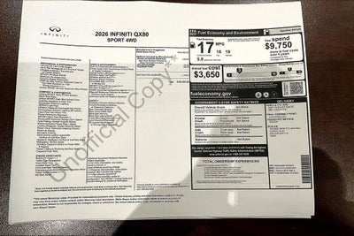 2026 INFINITI QX80 SPORT