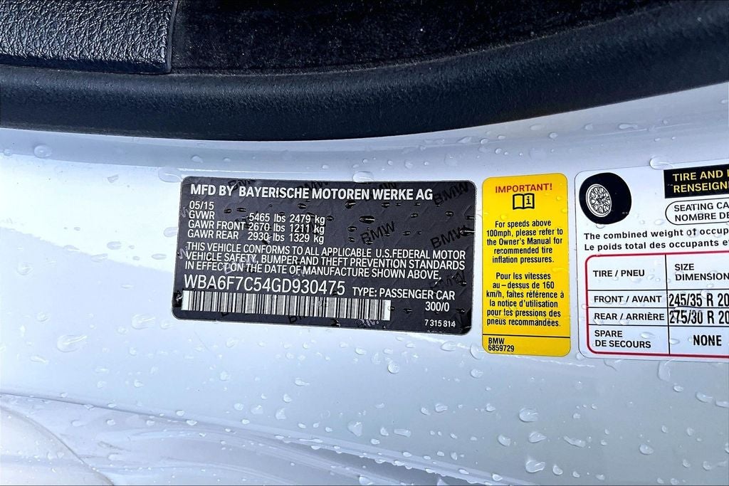 2016 BMW 6 Series 650i xDrive