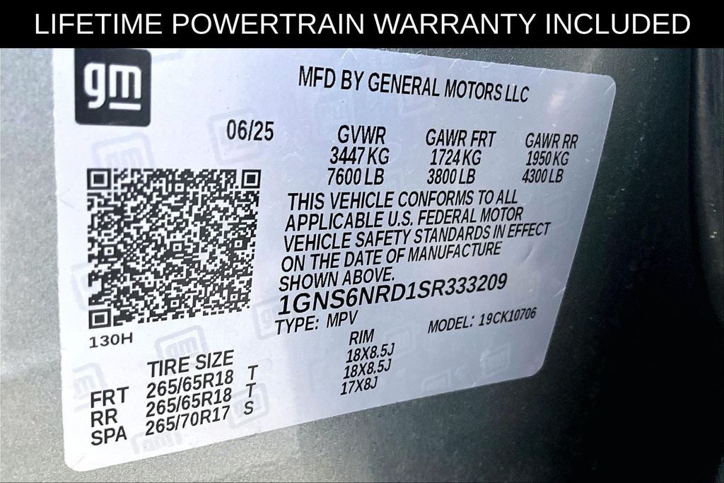 2025 Chevrolet Tahoe LT