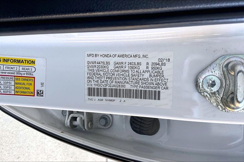 2018 Honda Accord Sport 2.0T