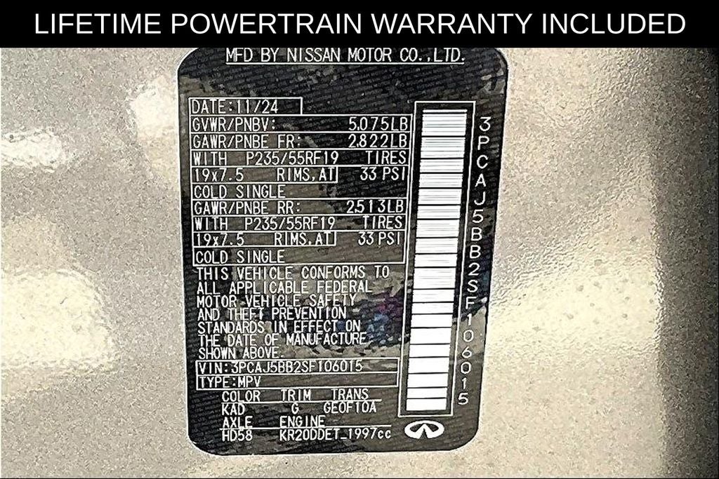 2025 INFINITI QX50 LUXE