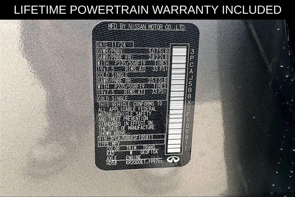 2025 INFINITI QX50 LUXE