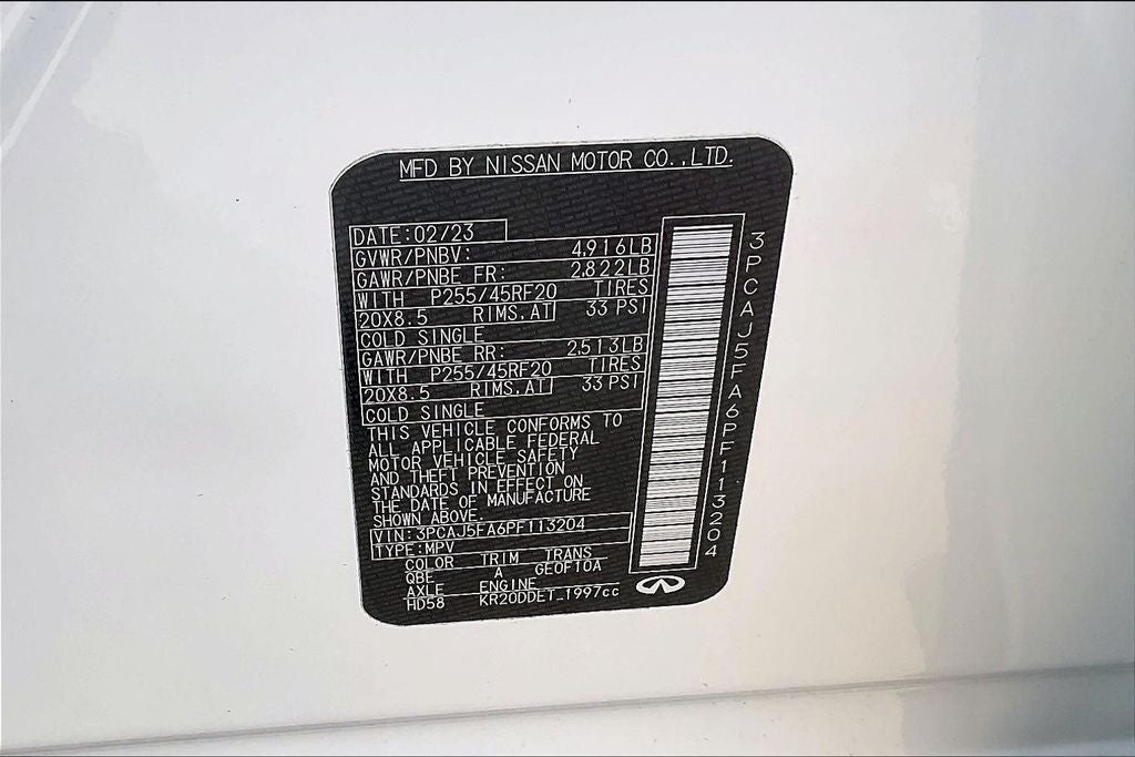 2023 INFINITI QX50 SPORT