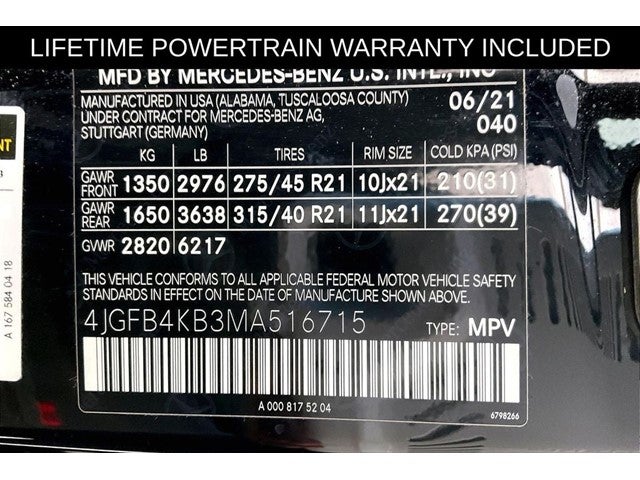 2021 Mercedes-Benz GLE GLE 350 4MATIC®