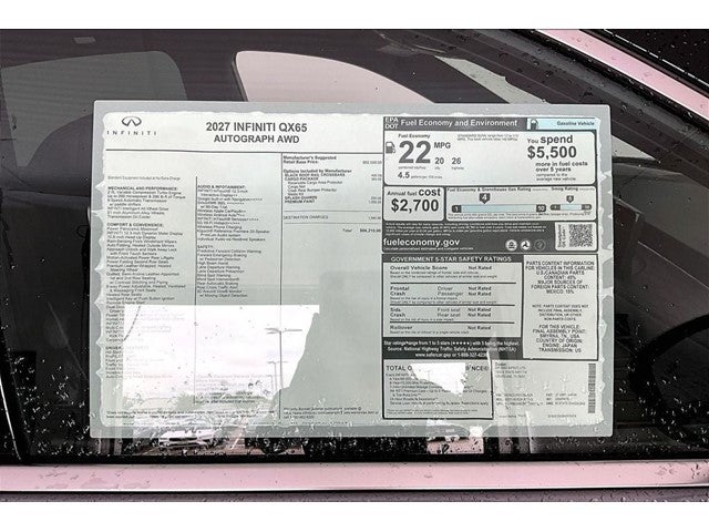2027 INFINITI QX65 AUTOGRAPH