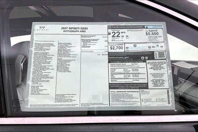 2027 INFINITI QX65 AUTOGRAPH