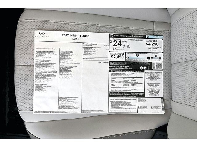 2027 INFINITI QX60 LUXE