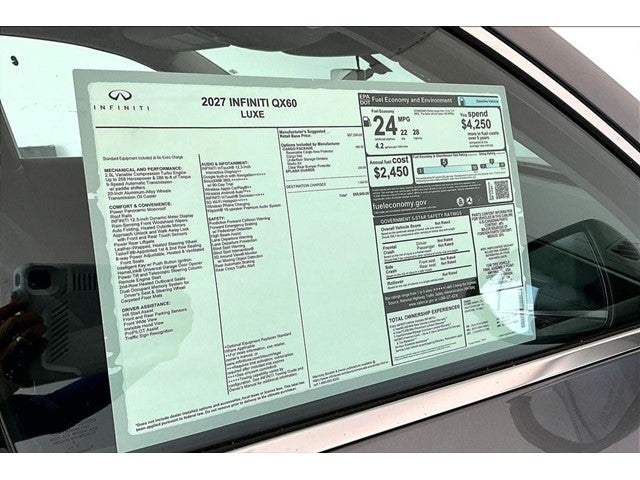 2027 INFINITI QX60 LUXE