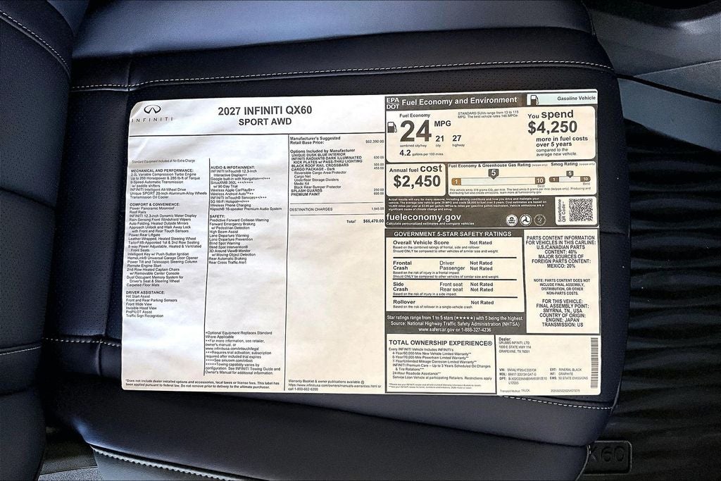 2027 INFINITI QX60 SPORT