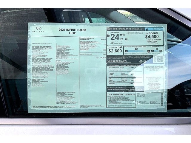 2026 INFINITI QX60 LUXE