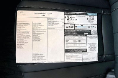 2026 INFINITI QX60 LUXE