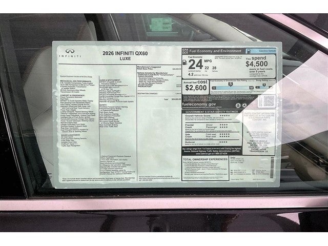 2026 INFINITI QX60 LUXE