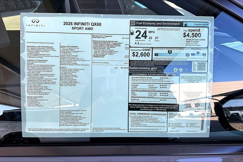 2026 INFINITI QX60 SPORT