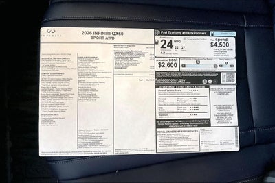 2026 INFINITI QX60 SPORT