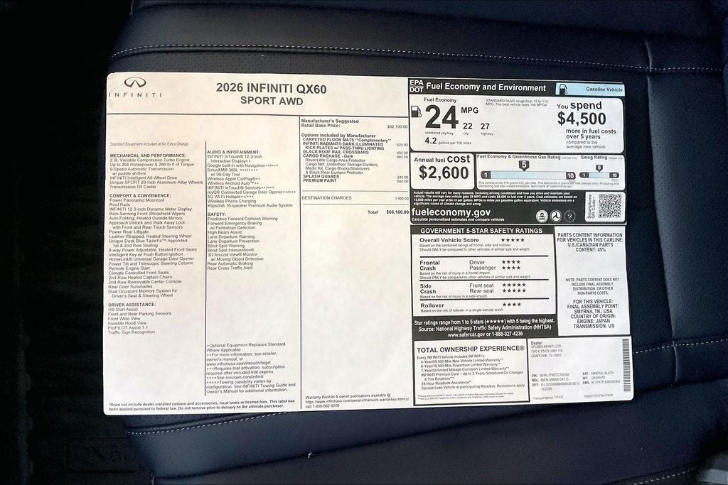 2026 INFINITI QX60 SPORT