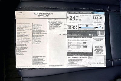 2026 INFINITI QX60 SPORT