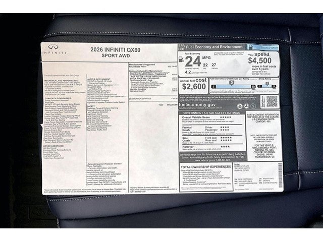 2026 INFINITI QX60 SPORT