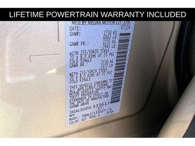 2025 INFINITI QX60 Sensory GRUBBS DOUBLE BLACK