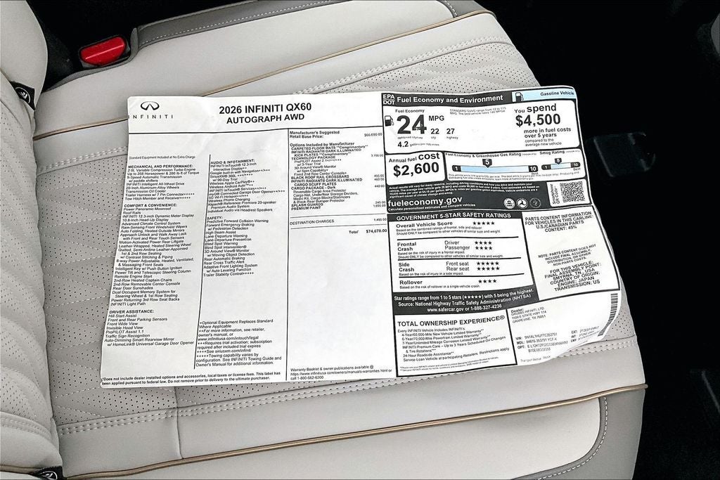 2026 INFINITI QX60 Autograph