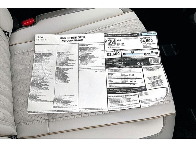 2026 INFINITI QX60 Autograph