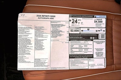 2026 INFINITI QX60 Autograph