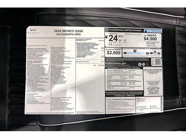 2026 INFINITI QX60 Autograph