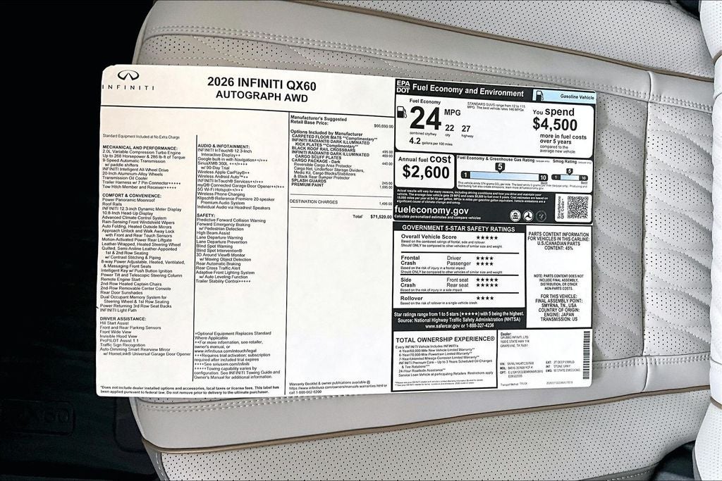 2026 INFINITI QX60 Autograph
