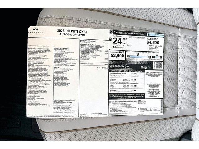2026 INFINITI QX60 Autograph