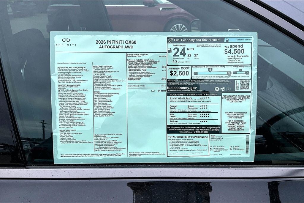 2026 INFINITI QX60 Autograph