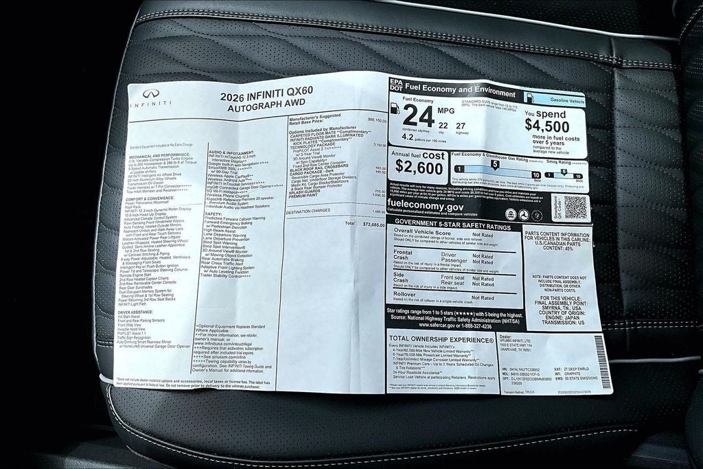2026 INFINITI QX60 Autograph