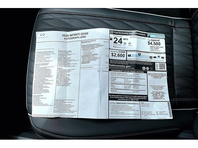 2026 INFINITI QX60 Autograph