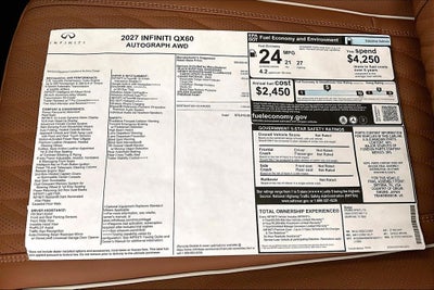2027 INFINITI QX60 Autograph