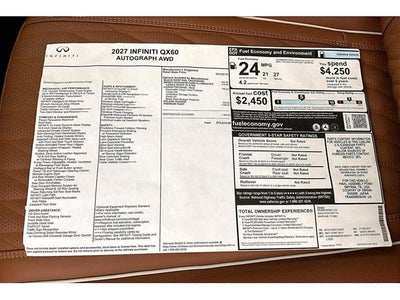 2027 INFINITI QX60 Autograph